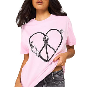 Venta al por mayor personalizar Logotipo de impresión de algodón camisetas de manga corta Camiseta sólida y las mujeres en blanco camisa en la impresión - Product Image 2