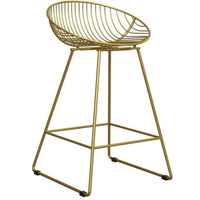 Tabouret de Bar en or nordique meubles de Bar en gros Restaurant industriel Vintage salle à manger Bar chaise en métal fournisseur direct d'usine 2023