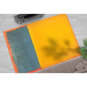 Tapis imprimé en 3D inspiré de Mark Rothko, décoration moderne antidérapante, avec tapis à poils doux - Product Image 3