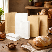 Bolsa de Papel Kraft Ecológica, Orgánica, para Regalos, Clásica, Profesional, de Grado Alimenticio, Certificada, Libre de BPA, No Tóxica, con Base Plana