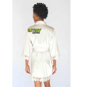 เสื้อคลุมกิโมโนผ้าซาตินสำหรับผู้หญิงชุดคลุมอาบน้ำชุดคลุมอาบน้ำสำหรับงานแต่งงานสั้นสำหรับเจ้าสาวเพื่อนเจ้าสาว - Product Image 3