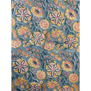 Tela de Algodón con Estampado Indio NIHARO NF-19 |   Vestidos de Mujer con Estampado Floral, 100% Algodón, Decoración del Hogar, Origen Rajasthan, 10 Metros - Product Image 5