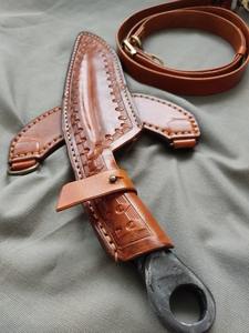 Cuchillo de Supervivencia Hecho a Mano de Acero al Carbono con Funda de Cuero Personalizable, Cuchillo de Cocina para Uso en Exteriores, Compatible con OEM - Product Image 6