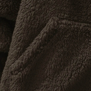 OEM logotipo personalizado Sherpa Fleece HOODIE hecho a medida Furry Sherpa Fleece Hoodie Hombres - Product Image 6