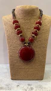 Collar de cuentas de resina bohemio de moda para mujer, joyería de declaración con forma de bola romántica para fiestas y ocasiones especiales de moda - Product Image 3