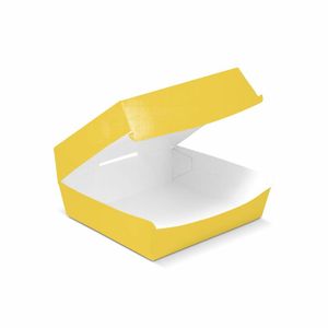 Boîtes à hot-dogs personnalisées Mod. OSTRICA 12x12x7 cm avec lamination brillante ou mate et gaufrage - Product Image 3