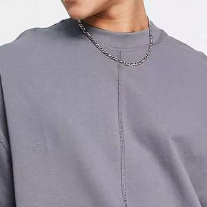 Camiseta Moderna de Estilo Urbano, Corte Holgado, Algodón Grueso, Ropa Urbana de Moda, Venta al Por Mayor - Product Image 6