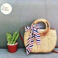 Tas Wanita Vietnam Harga Terjangkau Desain Unik dari Anyaman Eceng Gondok Gaya Normcore/Minimalis Ramah Lingkungan Berkualitas Tinggi Tahan Air Selempang