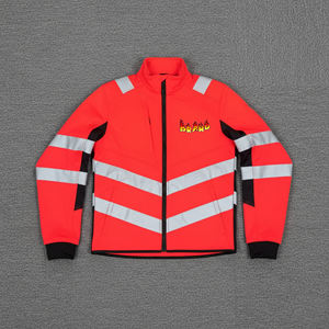 Chaqueta de Seguridad de Algodón OEM para Ropa de Trabajo Masculina, Cinta Reflectante de Alta Visibilidad, LED Intermitente, ANSI Clase 1, EN ISO 20471 Clase 3 - Product Image 4