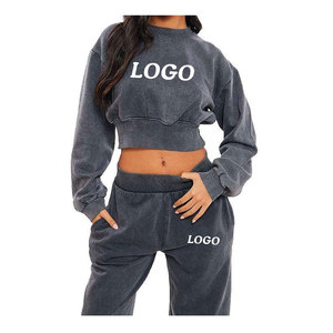 Conjunto Deportivo Casual de Dos Piezas para Mujer, Tallas Grandes, Color Sólido, Diseño Personalizable, Transpirable y Ecológico - Product Image 3