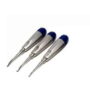 Juego de elevador de luxación Dental Manual curvo, 5 uds., elevadores de raíz quirúrgica, agarre ergonómico para extracción de dientes, certificado CE, OEM - Product Image 2