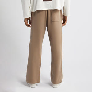 Wholesale Men's Winter Casual Sweatpants-Eco-Friendly 100% Cotton Canvas Fleece Thickness <b>Elastic</b> Waist <b>Lace</b>-Up Closure Printed - Product Image 4