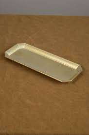 Bandeja de servicio de latón Pital Nagri hecha a mano india con patas y asas, lo mejor para la decoración del hogar, bandejas de decoración de bodas, venta al por mayor de La India - Product Image 3