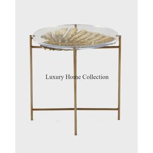 Diseño de diamante hecho a mano última llegada café y Mesa Central Color plata brillante pulido aspecto atractivo muebles de lujo - Product Image 4