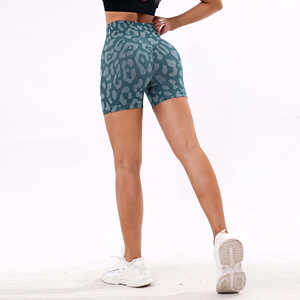 Shorts Deportivos de Cintura Alta para Mujer, Transpirables, 100% Algodón, para Yoga, Correr, Gimnasio, Fitness, Ropa Deportiva de Color Sólido - Product Image 5