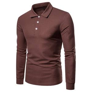 Chemise formelle à manches longues en coton pur tricoté, style décontracté chic, saison automne, respirante, chaude, imprimé brodé - Product Image 3