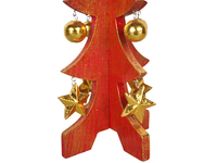 Budivis CH003 Mini Arbre de Noël en Bois Décoratif à Suspendre pour la Maison, Couleur et Taille Personnalisables