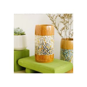 Gobelet réutilisable en bambou recouvert de nacre pour tasses 6oz 9oz 12oz stérile gravé au laser - Product Image 2