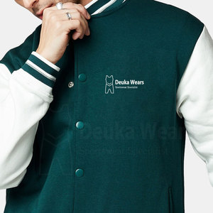 Blousons Letterman Homme Personnalisés en Polyester/Coton avec Broderie Chenille, Col Montant, Style Streetwear, Motif Personnalisé, Vente en Gros - Product Image 5