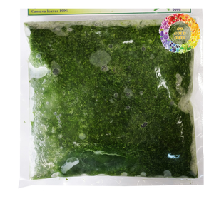 Feuilles de manioc congelées, feuille de manioc moulue congelée de Manihot esculenta Crantz, feuilles de manioc pilées pour l'exportation - Product Image 3