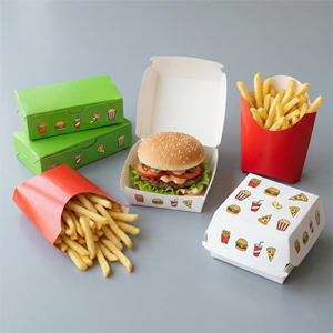 Caja Ecológica Desechable de Cartón Kraft para <span class=keywords><strong>Shawarma</strong></span> de Pollo, Personalizable OEM, Envase de Papel para <span class=keywords><strong>Comida</strong></span> Árabe para Llevar, Almuerzo - Product Image 2