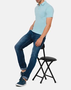 Camisetas de algodón de alta calidad para hombre, 5% spandex, uniforme de negocios de Golf para hombre, camiseta Polo de Color sólido, camiseta personalizada con cuello Polo - Product Image 5