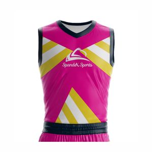 Uniforme de basket-ball de haute qualité évacuant l'humidité vêtements de sport pour l'été Option grande taille haut de basket-ball sans manches sublimé - Product Image 4