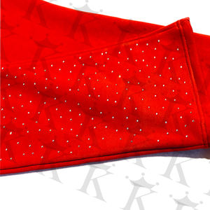 Pantalones Deportivos de Hombre de Algodón 100% de Alta Calidad, Pantalones Casuales Acampanados, Logotipo Personalizado con Pedrería, Impresión Digital Pintada - Product Image 2