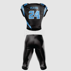 Uniforme de football américain en tissu polyester haute performance avec technologie avancée de contrôle de l'humidité - Product Image 2