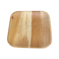 Vente en gros Shrekha Creations – Ensemble de vaisselle jetable rectangulaire biodégradable en feuille de palmier d'arec et assiettes en bambou pour fêtes