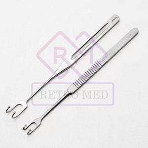 Juego de 4 Uds. DE INSTRUMENTOS DE MEDICAB, instrumentos quirúrgicos veterinarios ortopédicos, gancho de tracción de acero inoxidable, Retractor de piel reutilizable - Product Image 5