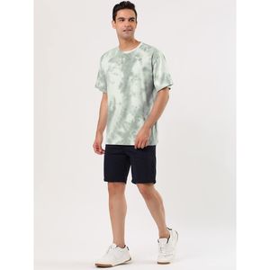 Camisetas teñidas de alta calidad OEM para hombre 100% algodón y poliéster ropa de verano manga corta precio de fábrica - Product Image 5