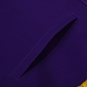 Digne Patron OES Tablier Violet Velours Avec Carré Et Boussole G Avec Couronne D'argent Matériau Véritable Avec Une Qualité Incroyable - Product Image 5