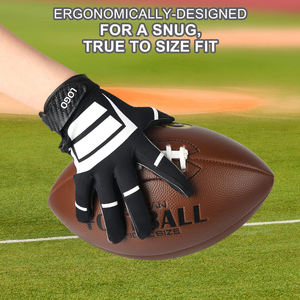 Guantes de Receptor de Silicona Profesionales de Palma Completa, Elásticos y Antideslizantes para Fútbol con Logotipo Personalizado, Gran Venta - Product Image 4