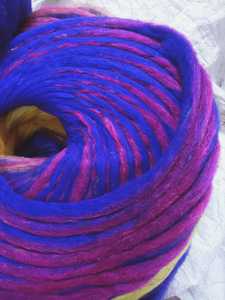 Custom Made Sari <b>Silk</b> Sliver in Jewel Multi Colored Tones Suitable for Yarn and <b>Fiber</b> Stores for Resale - Product Image 3