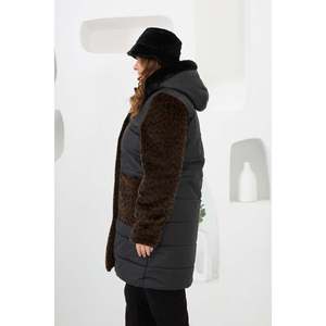 Abrigo Acolchado Leopar Garnili Talla Grande Negro - Product Image 3