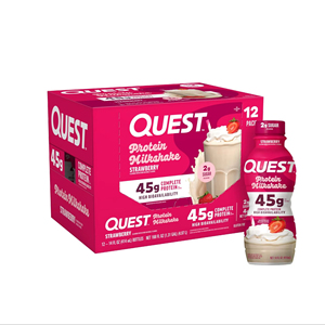เควสท์ นิวทริชั่น โปรตีนเชค รสสตรอว์เบอร์รี แพ็ค 12 ขวด - Product Image 1