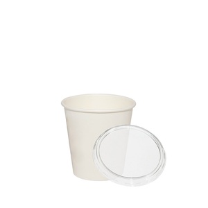 400ml usa e getta eco-friendly RPET biodegradabile bicchieri di carta da 80ml con coperchi trasparenti confezione da 50 pezzi per uso quotidiano - Product Image 1