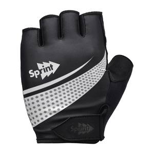 ถุงมือขี่จักรยานกันเหงื่อหลากสีสำหรับทุกเพศครึ่งนิ้วสีดำ - Product Image 5