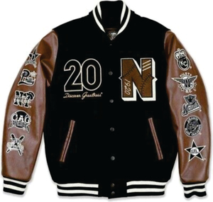 Logo personnalisé Broderie de manches en cuir Noir Couple Collège Baseball Veste pour hommes Letterman Bleu clair Varsity Jacket - Product Image 6