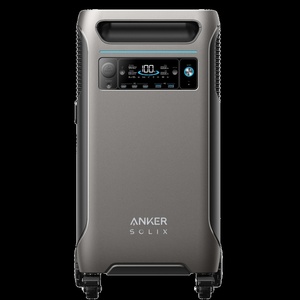 SOLIX Portable Power Station 3800W Home Energy Storage <b>Backup</b> Generator Replacement <b>Battery</b> Pack with Display and Wheels - Product Image 1