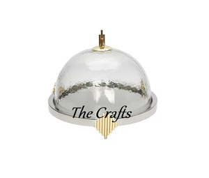 ถาดเสิร์ฟอาหารพร้อมโดมในเหล็กสีดำพร้อมโดม - Product Image 6