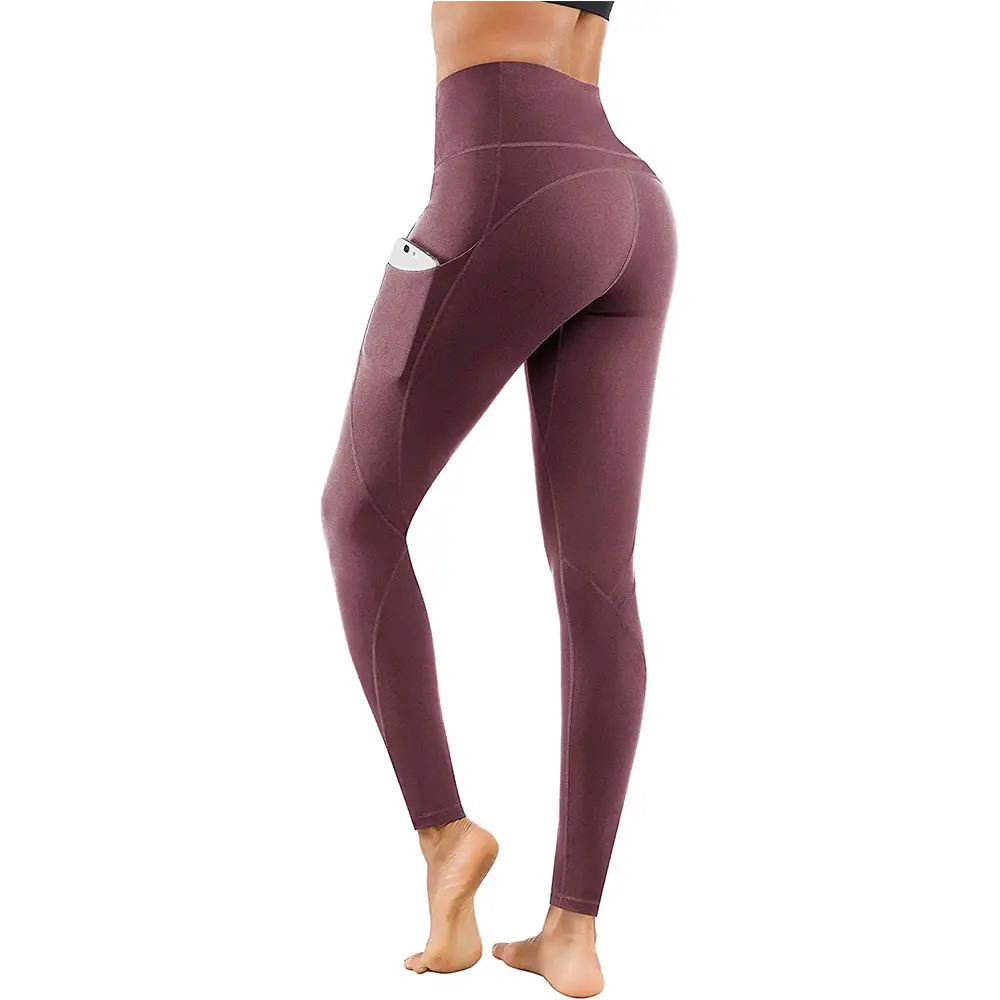 Wholesale Soft High Waisted Workout Leggings Yoga Pants Gym Leggings For Women Custom Leggings For Ladies