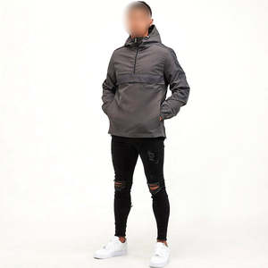 Veste coupe-vent pour homme imperméable de qualité supérieure avec capuche, anti-UV, vêtements d'extérieur personnalisés, service OEM - Product Image 3