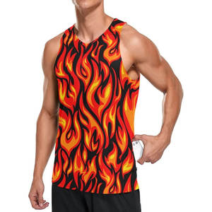 เสื้อกล้ามโพลีเอสเตอร์/ ผ้าฝ้ายขนาดใหญ่พิเศษสำหรับผู้ชายเสื้อออกกำลังกายเล่นฟิตเนสใส่ได้ทั้งชายและหญิงระบายอากาศได้ดีโลโก้ตามสั่ง - Product Image 6