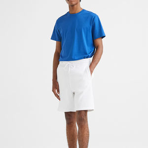 Pantalones cortos de malla con cinta de contraste para hombre, de marca personalizada, de alta calidad, con cordón para gimnasio, de verano, superventas - Product Image 2