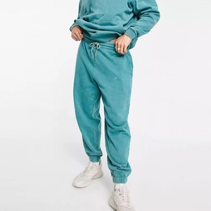 Ensemble survêtement en molleton délavé personnalisé 2026 avec logo, 100% coton, survêtement pour homme, streetwear, pantalon de survêtement évasé et sweat à capuche, survêtement pour homme - Product Image 5
