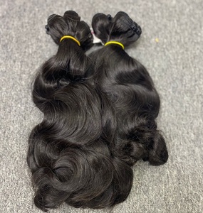 Extensiones de Cabello Remy Ondulado Natural de Alta Calidad, Fabricadas en Vietnam, Tipo de Cabello Chino, Trama Doble a Máquina - Product Image 1