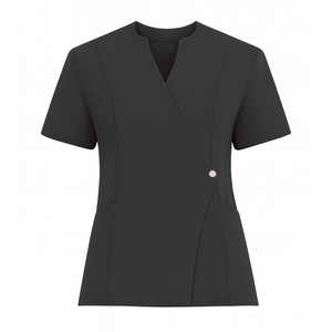 SIDE SNAP SCRUB TOP Professionnel Femmes Soins Infirmiers Scrubs Respirant Extensible Deux Pièces Uniforme Médical Ensemble pour le Travail de Santé - Product Image 1