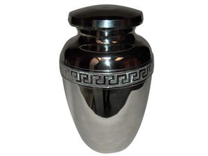 Urna funeraria dorada y negra para cenizas humanas, personalizable, urna conmemorativa para guardar cenizas. - Product Image 4